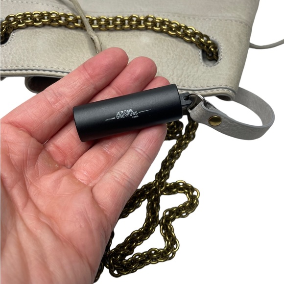 Jerome Dreyfuss | Gary Bucket Bag in Gray Nubuck Leather/Gold - Picture 3 of 13